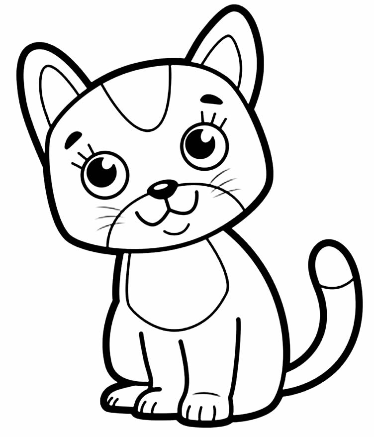 50+ Desenhos de Gatinhos para colorir - Como fazer em casa