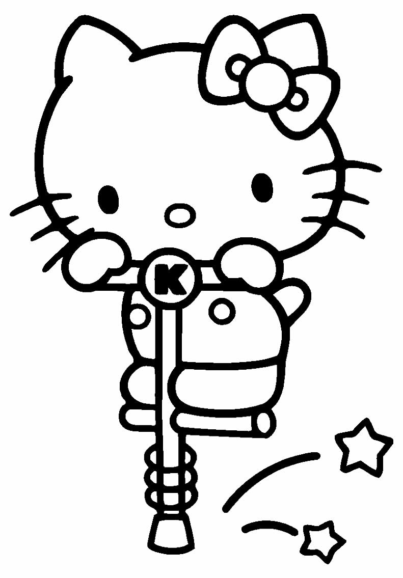 Imagem da Hello Kitty para colorir