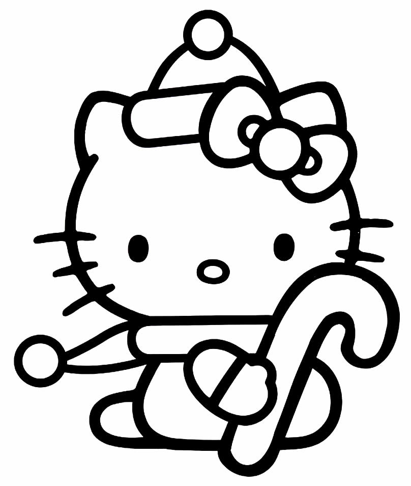 Imagem da Hello Kitty para colorir