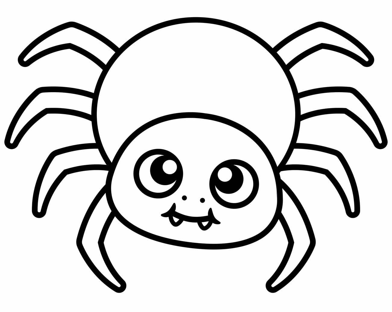Desenho de Aranha para pintar