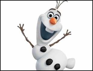 Desenho para colorir do Olaf