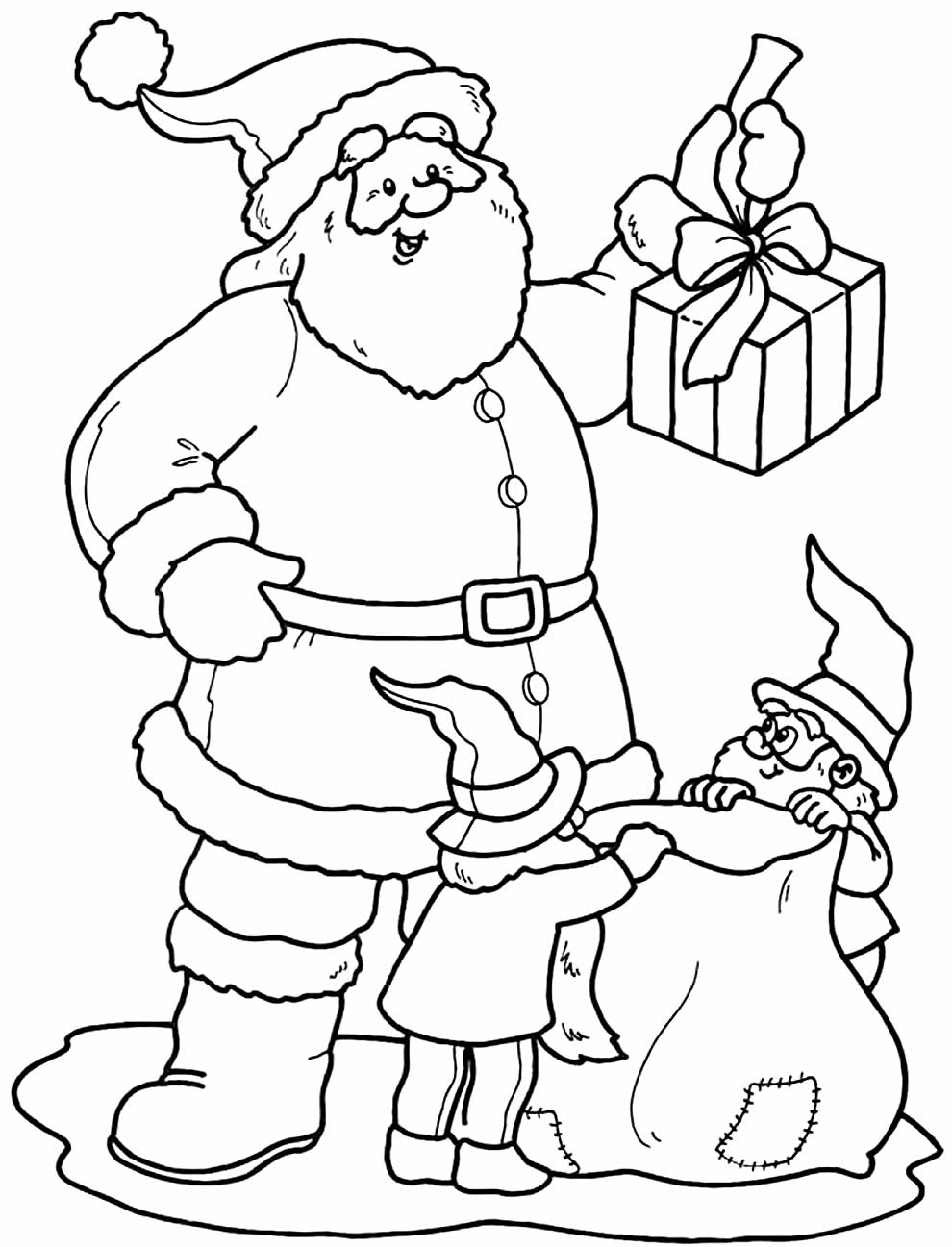 50+ Desenhos de Papai Noel para colorir - Como fazer em casa