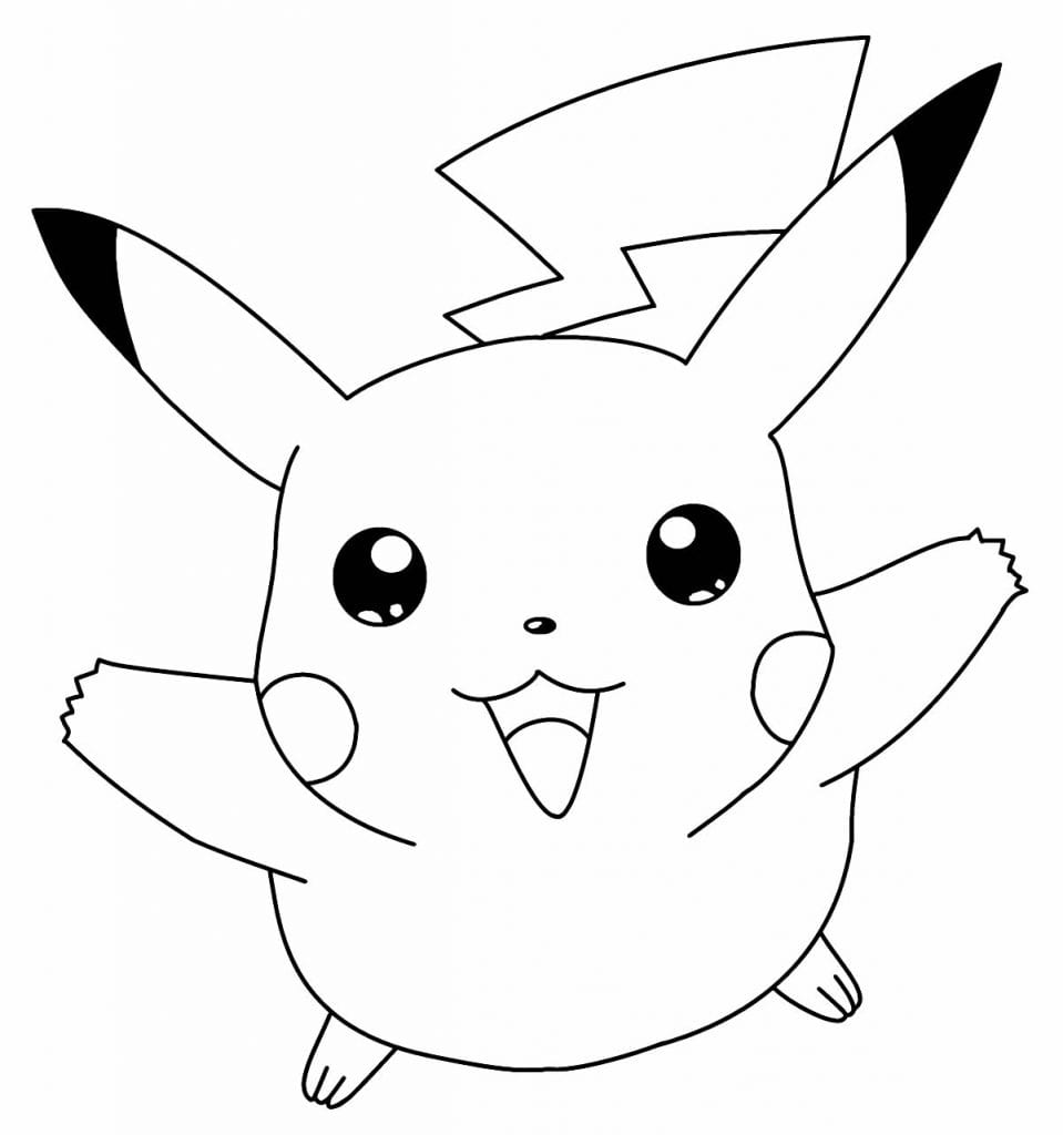 60 Desenhos De Pikachu Para Imprimir E Colorir Como Fazer Em Casa