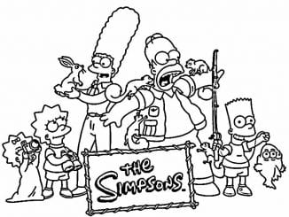 Desenhos Dos Simpsons Para Colorir Como Fazer Em Casa