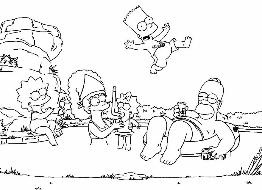 Desenhos lindos dos Simpsons