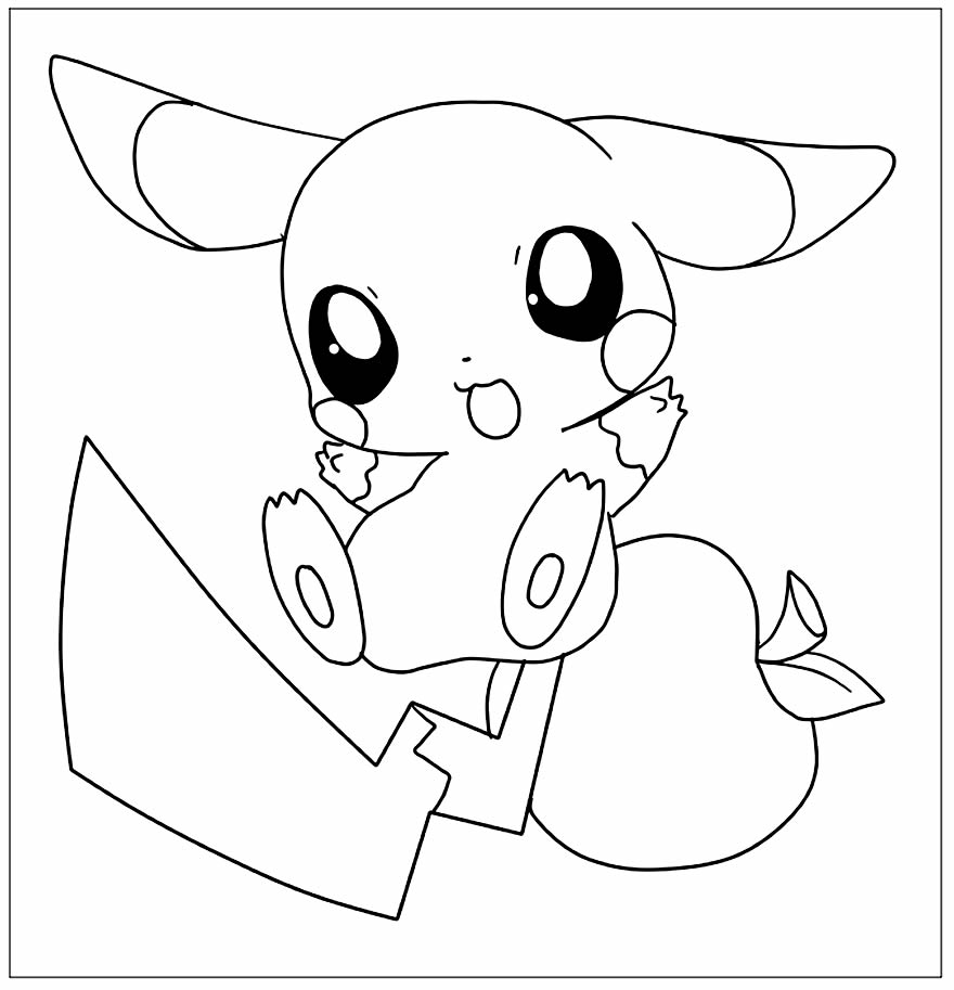 Desenho lindo de Pikachu