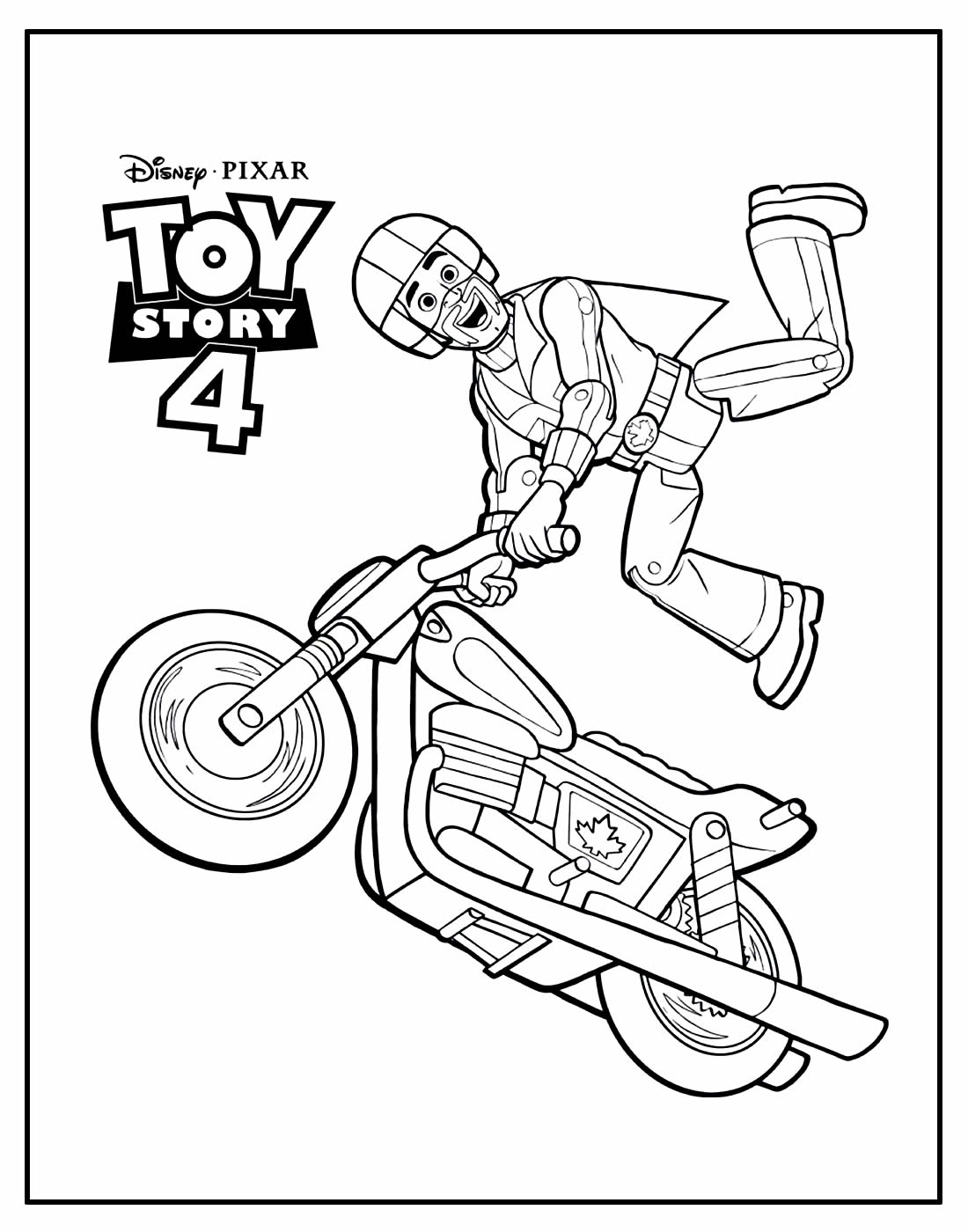 Página para colorir de Toy Story 4