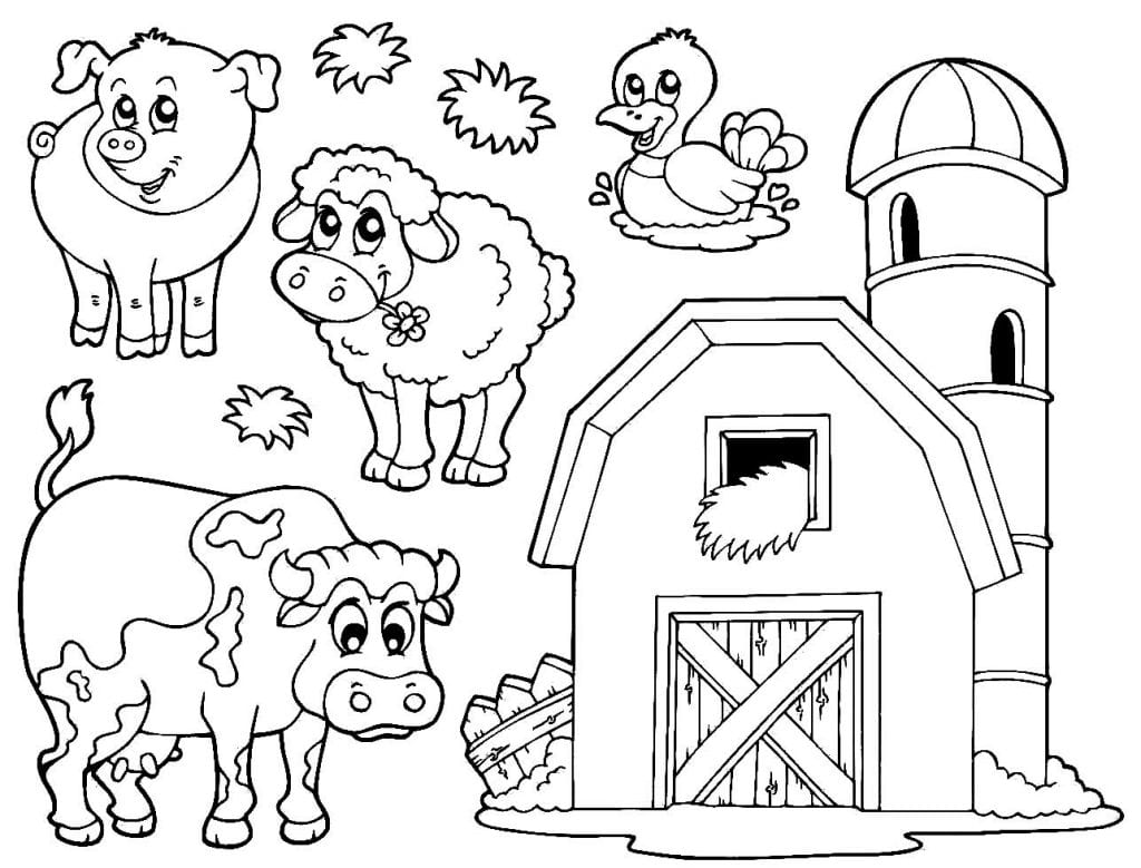 60 Desenhos De Animais Da Fazenda Para Colorir Como Fazer Em Casa