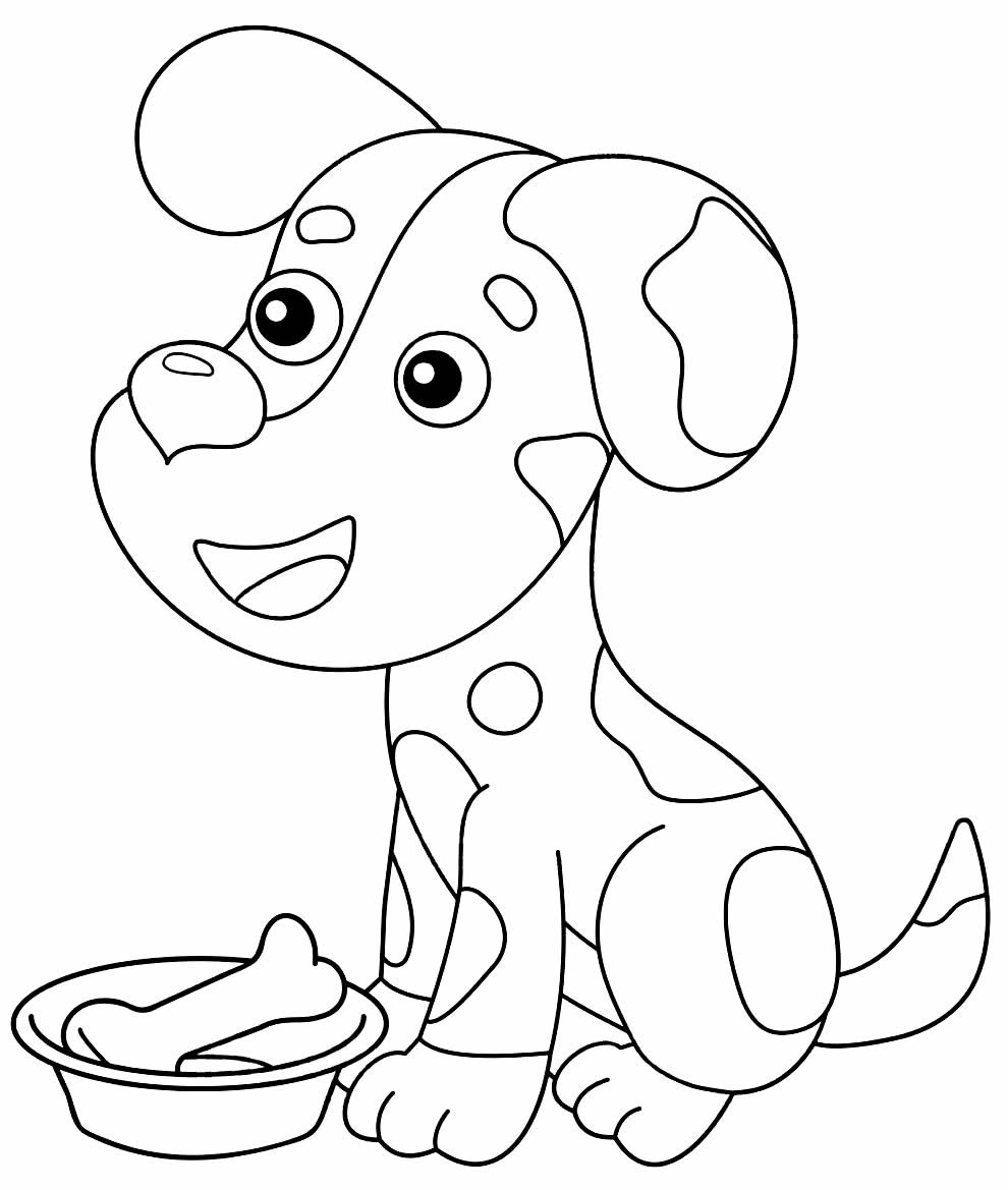 Desenho de cachorrinho para colorir