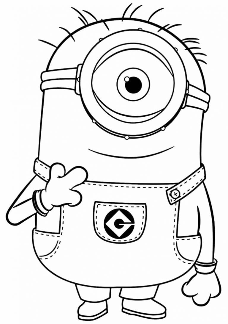 50+ Desenhos dos Minions para colorir - Como fazer em casa