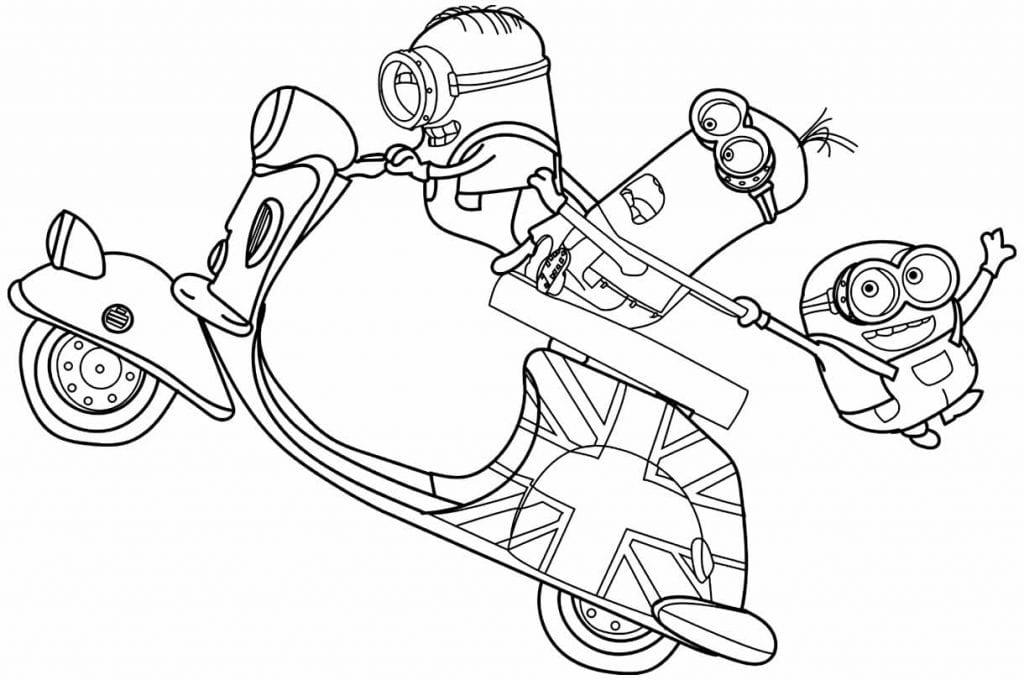 50+ Desenhos dos Minions para colorir - Como fazer em casa