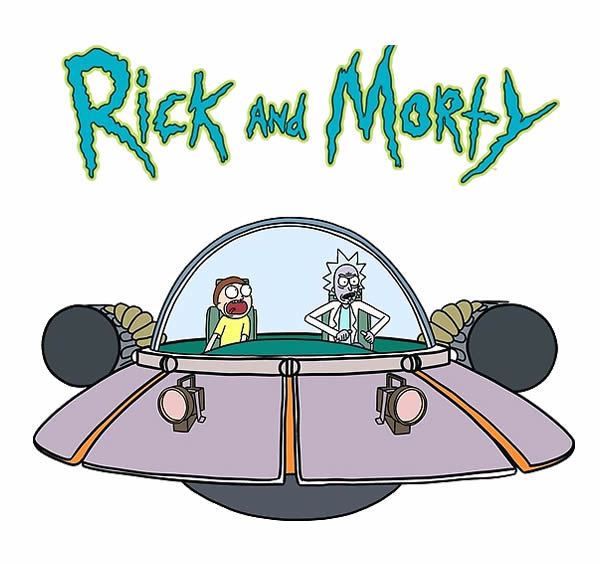 Desenho de Rick e Morty