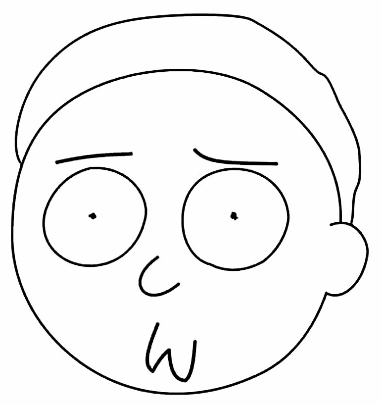 Desenho de Rick & Morty para colorir