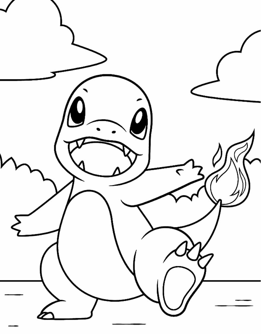 Charmeleon para colorir - Pokémon