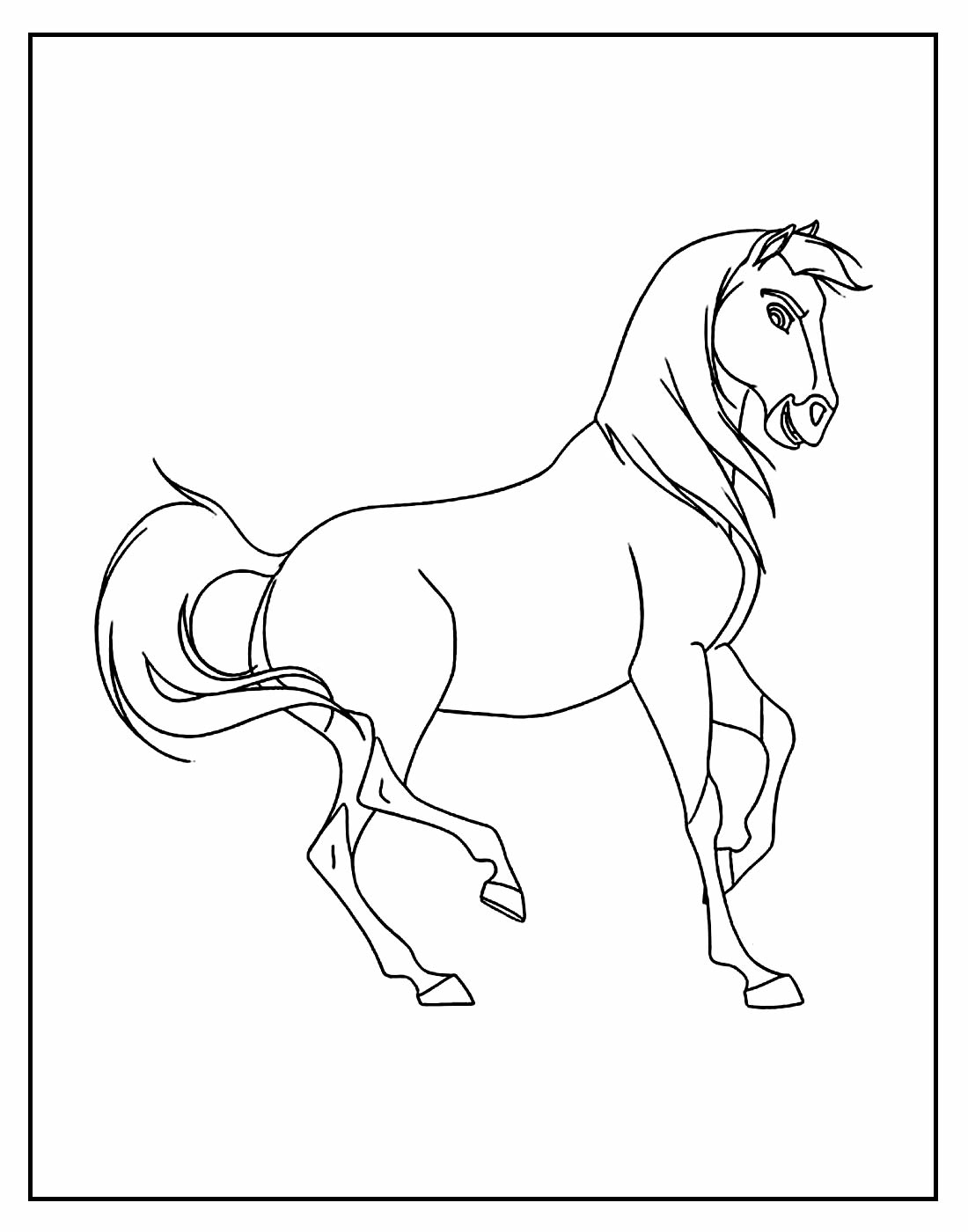 Desenho de Cavalo para pintar
