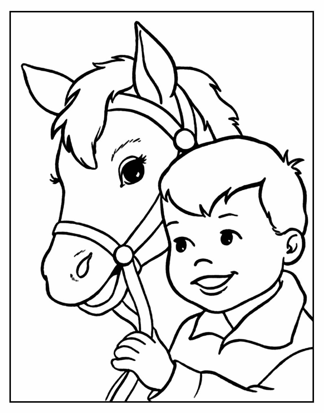 50+ Desenhos para colorir de Cavalos - Como fazer em casa