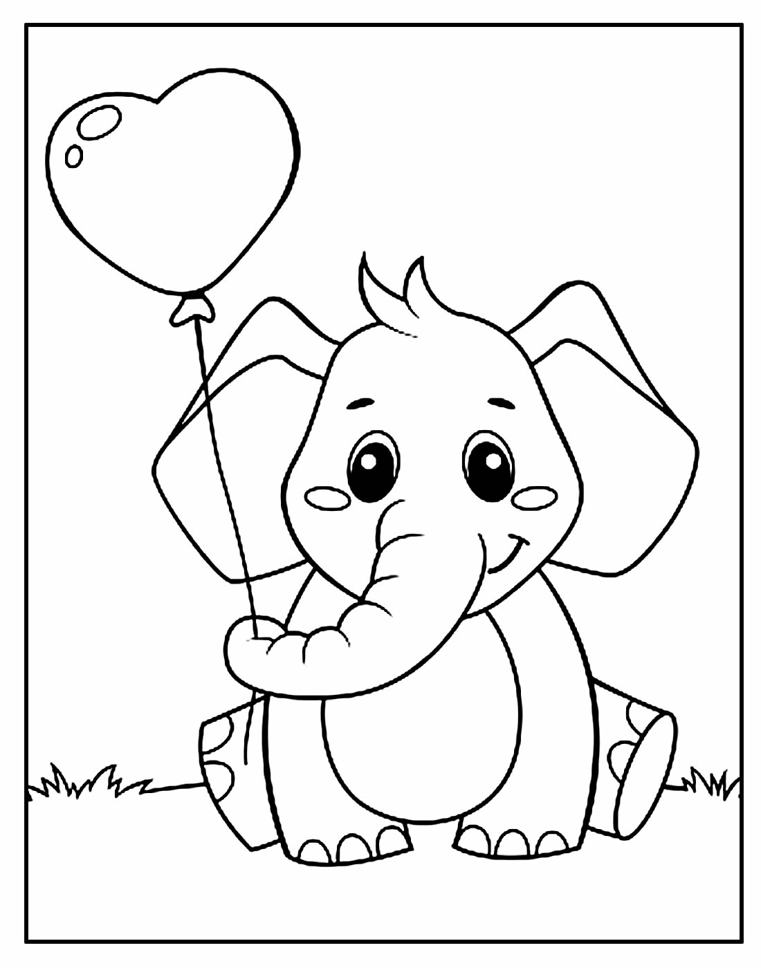 Desenho para colorir de Elefante