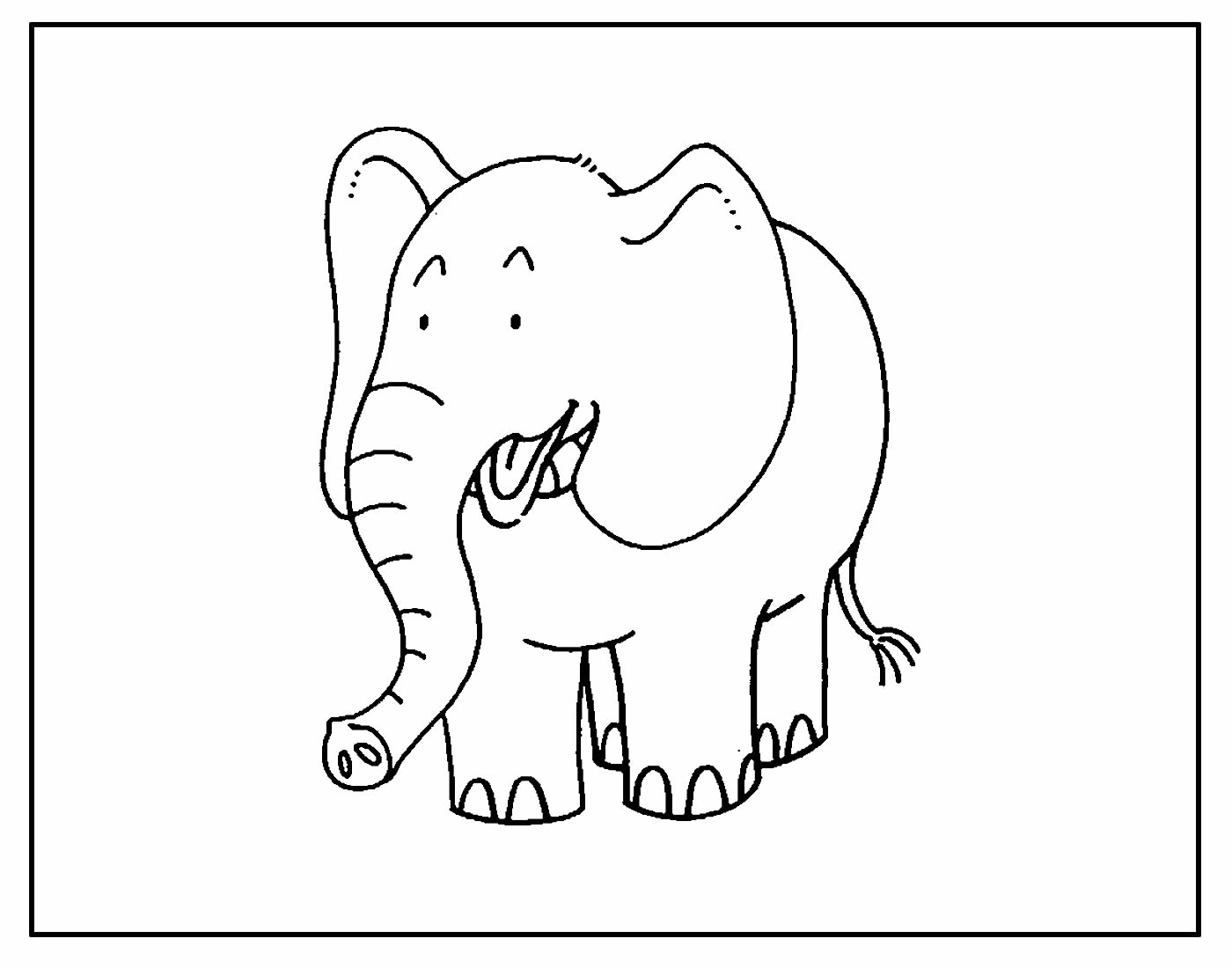 Página para colorir de Elefante