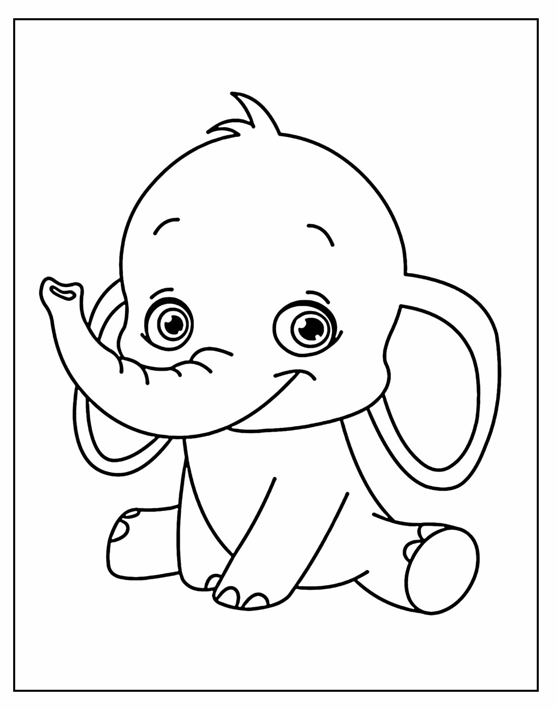 Desenho para colorir Elefante
