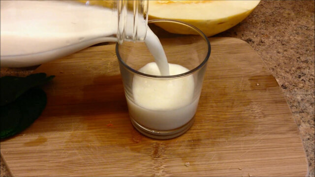 como fazer leite de semente de melão