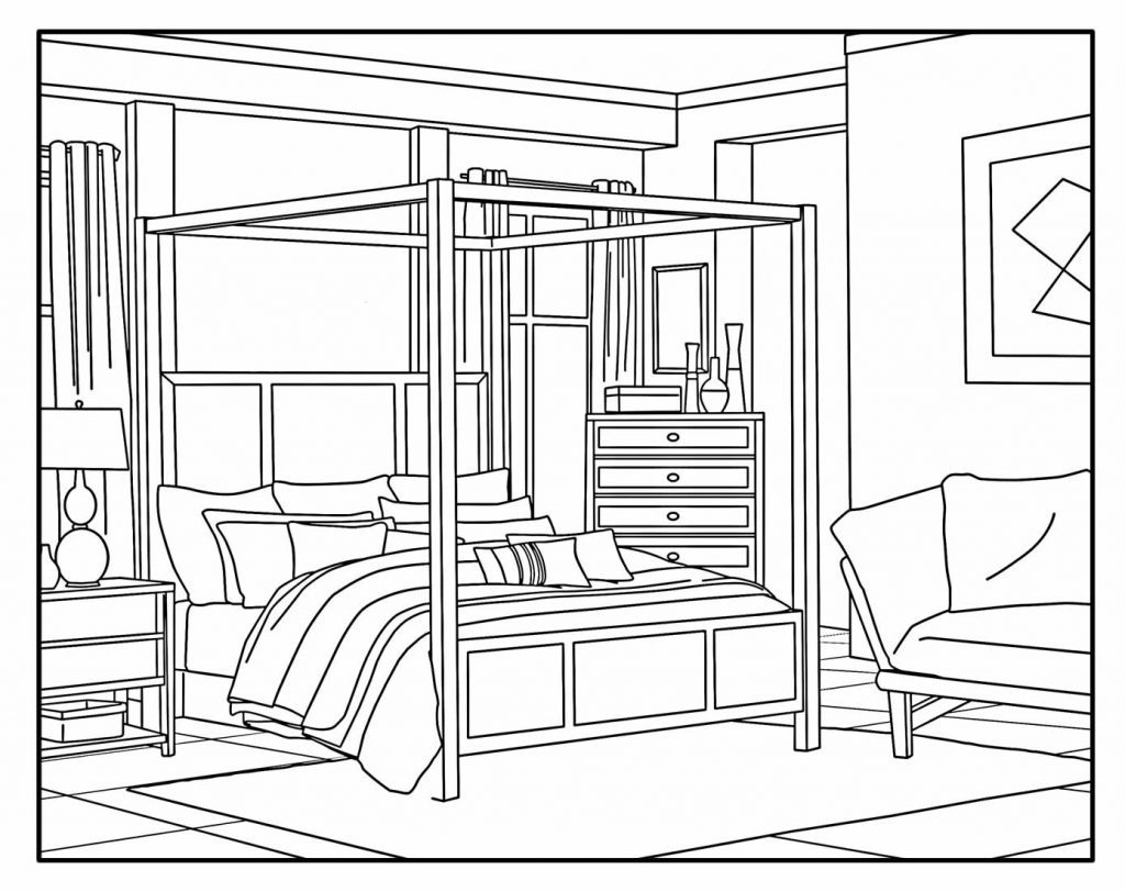50+ Desenhos de Casa para colorir - Como fazer em casa