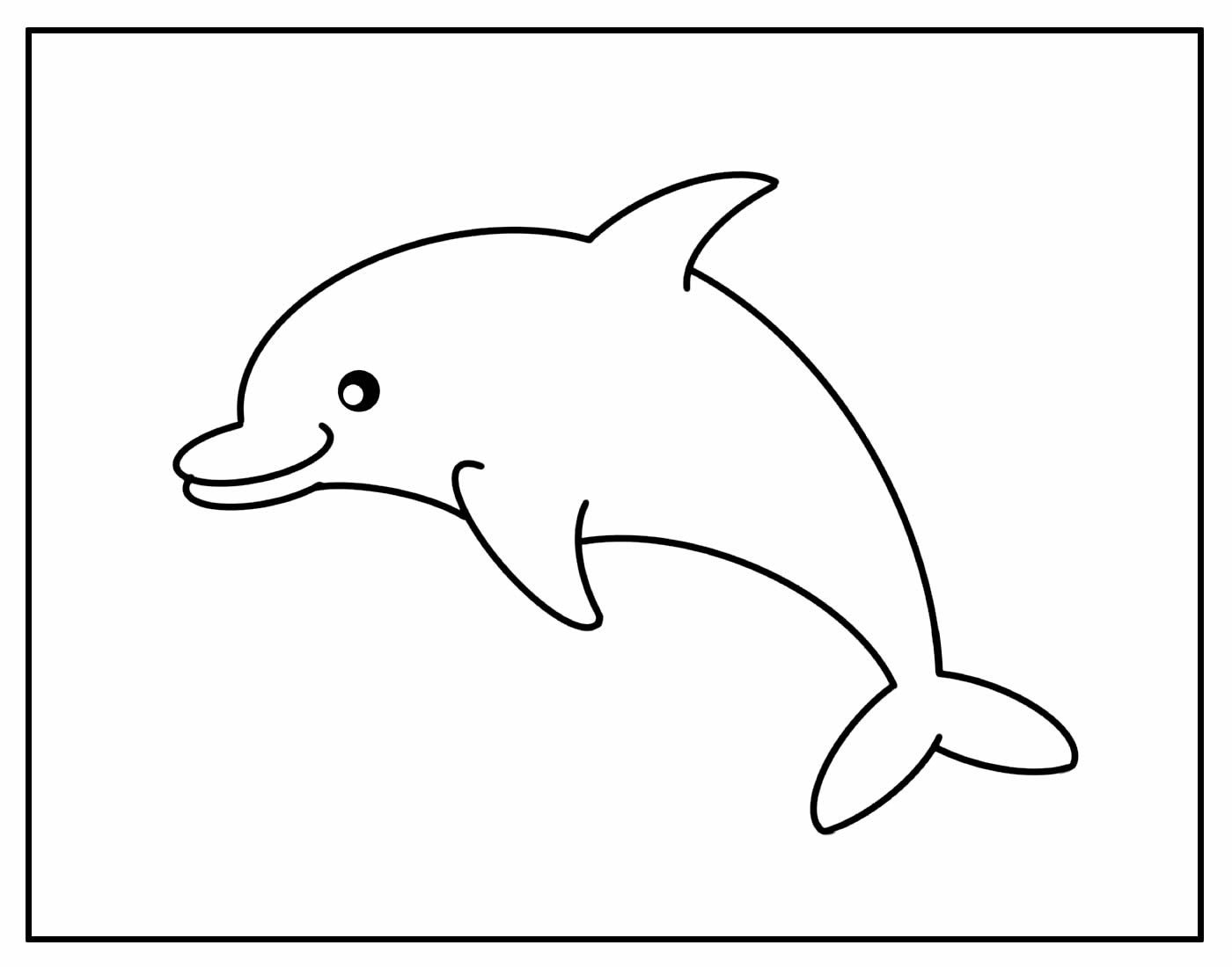 Página para colorir de Golfinho
