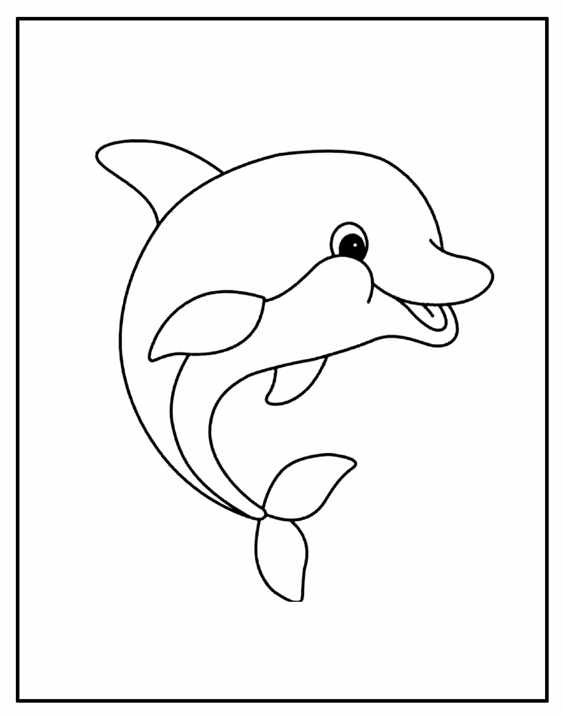 Desenho de Golfinho para colorir