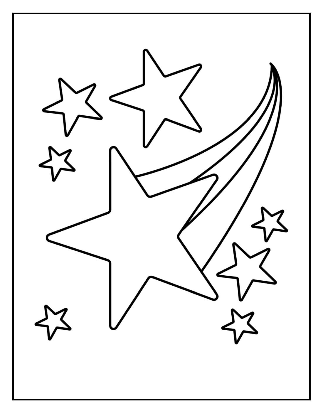 Desenho para colorir de Estrelas