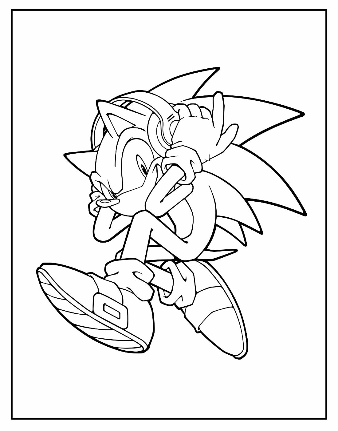 Desenho para colorir Sonic