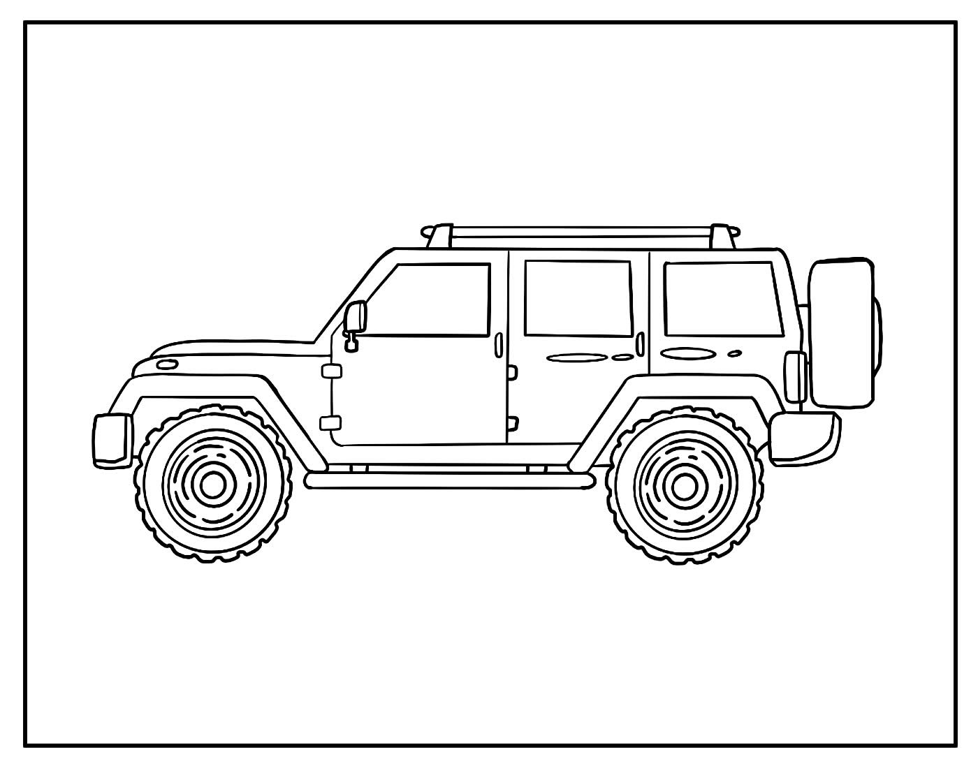 Desenhos fáceis para colorir Carros 11