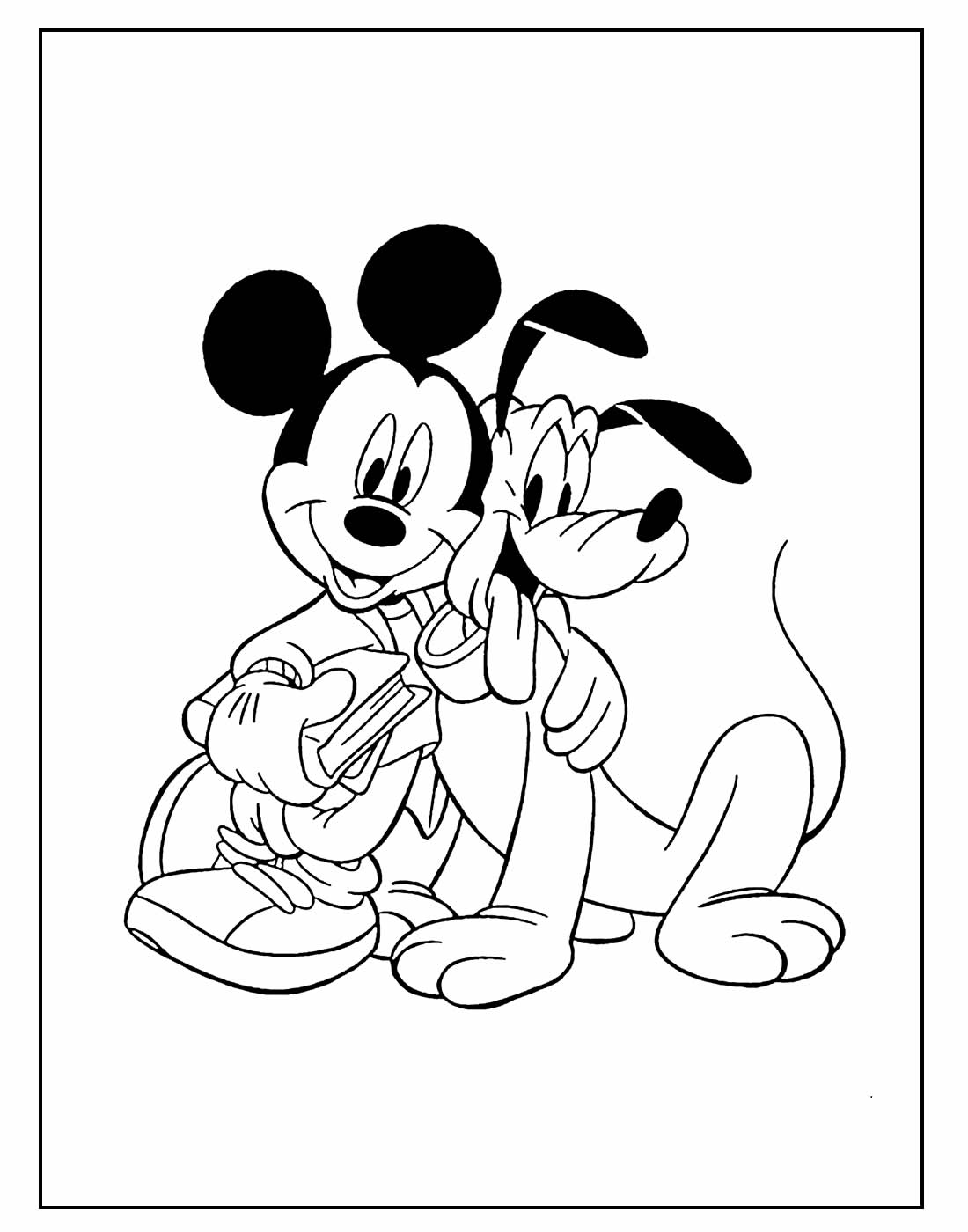 Desenho de Mickey para colorir
