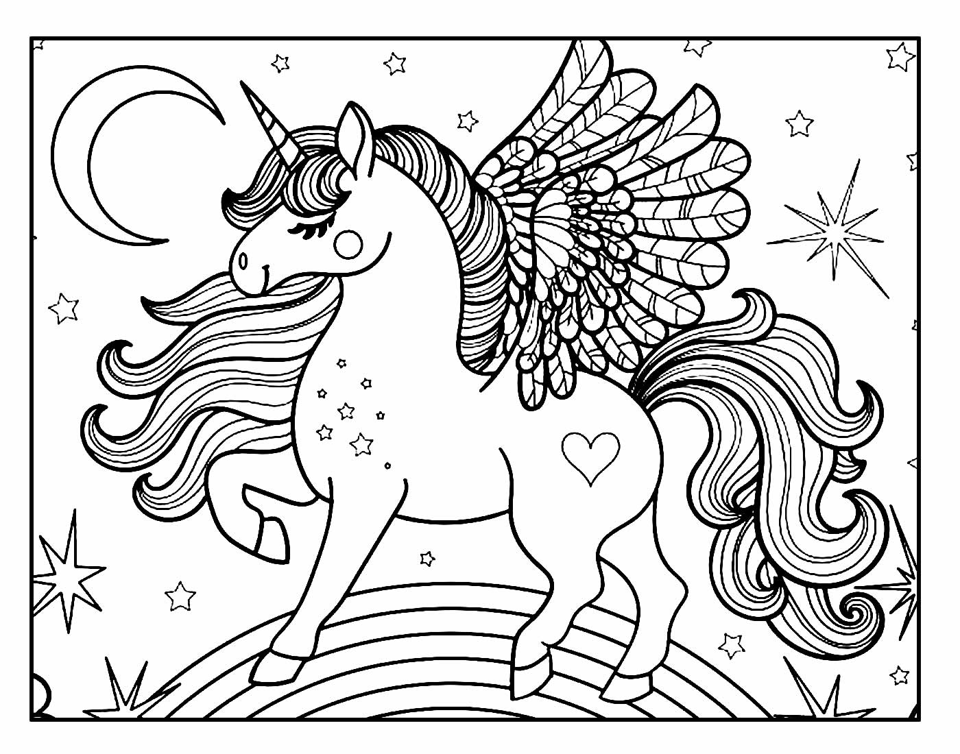 50+ Desenhos de Unicórnio para pintar e colorir - Como fazer em casa   Páginas para colorir de unicórnio, Pintar e colorir, Unicornio para colorir