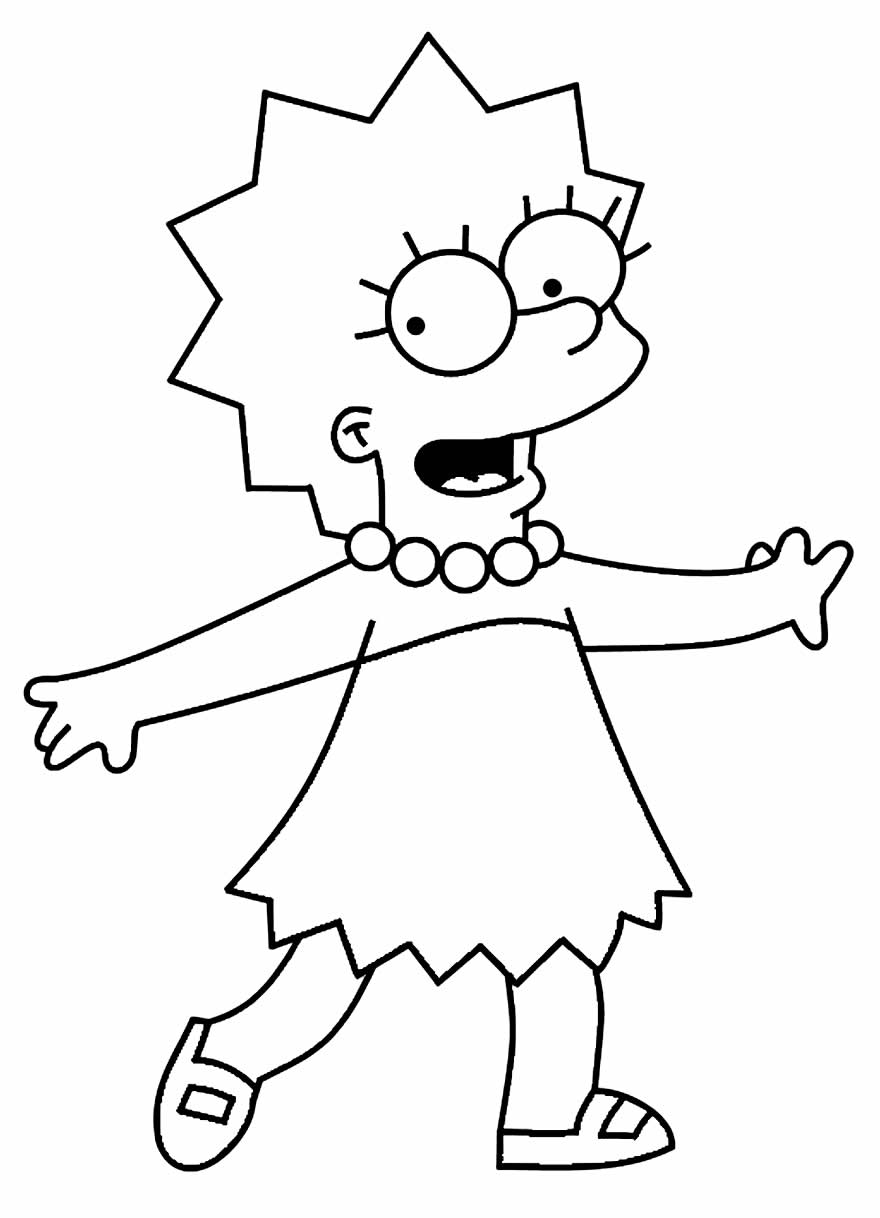 Lisa Simpson para colorir