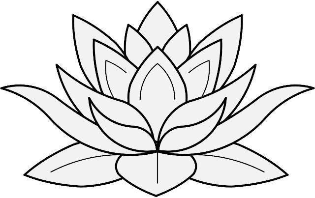 Desenho de Mandala flor de lótus para Colorir - Colorir.com