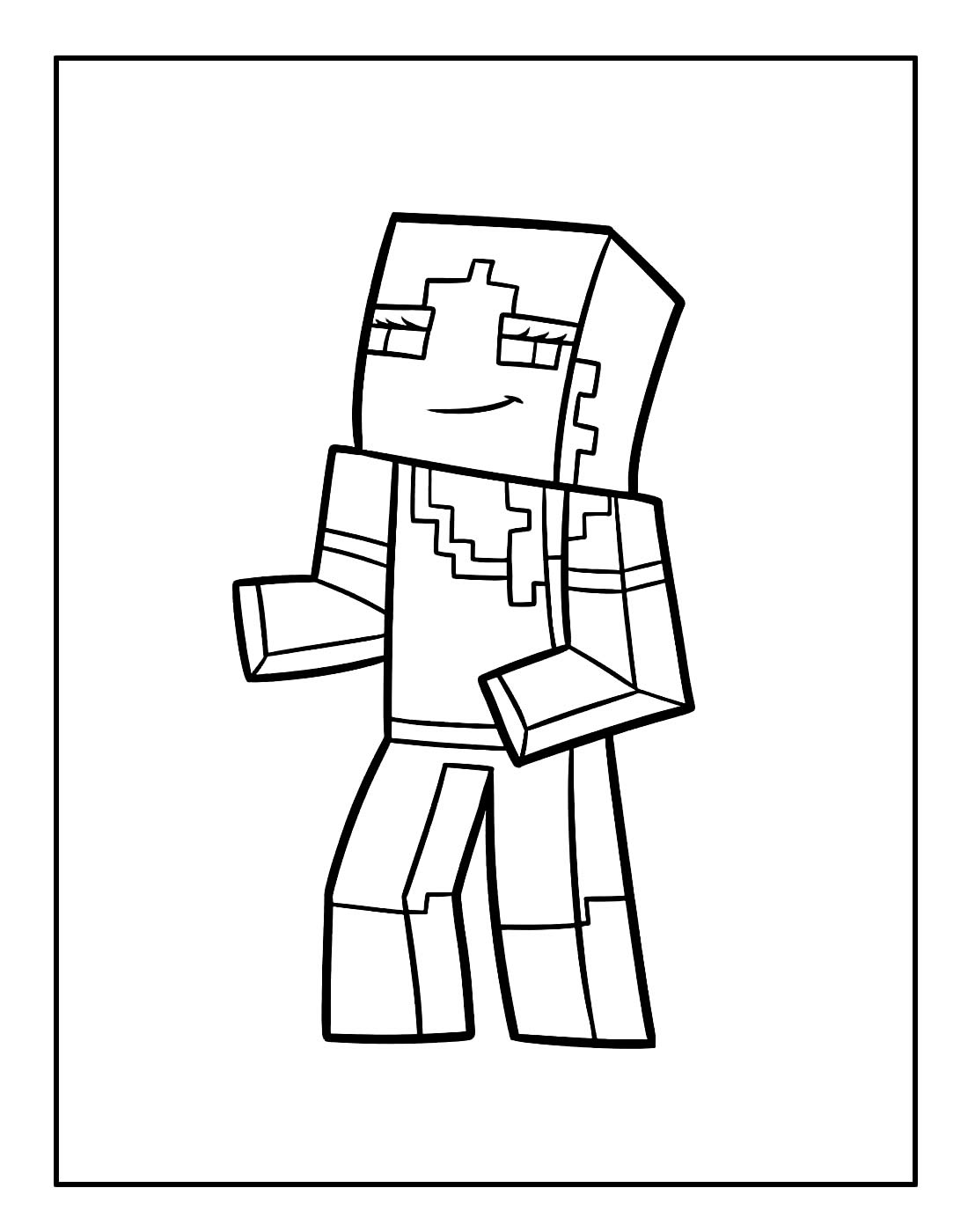 Desenho para colorir Minecraft