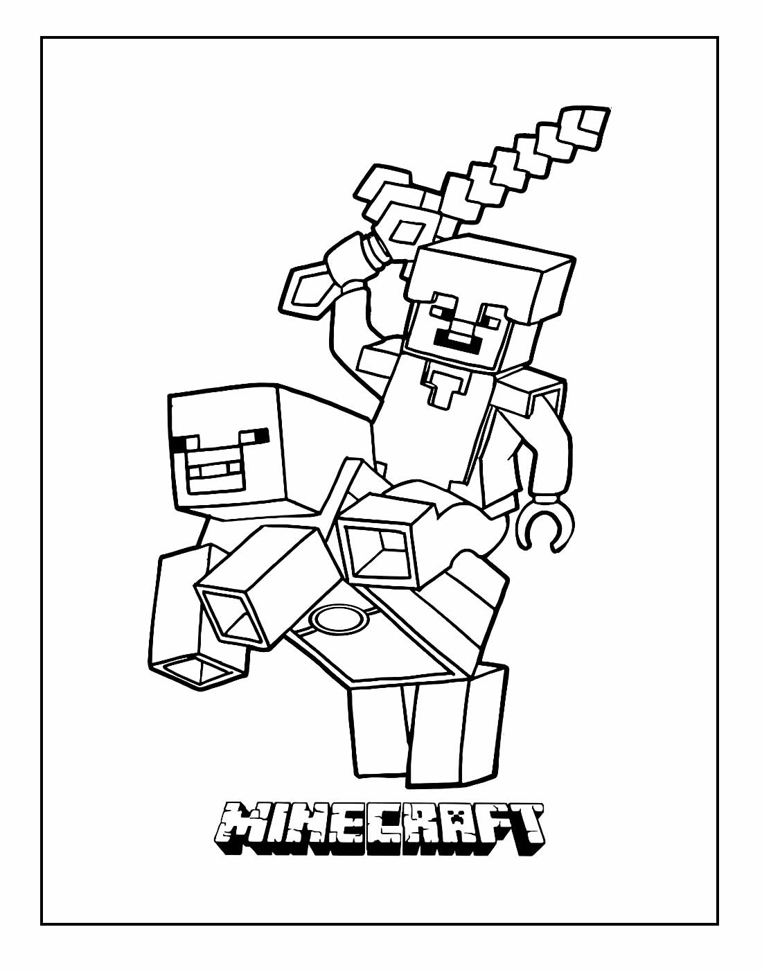 Desenhos de Minecraft para colorir