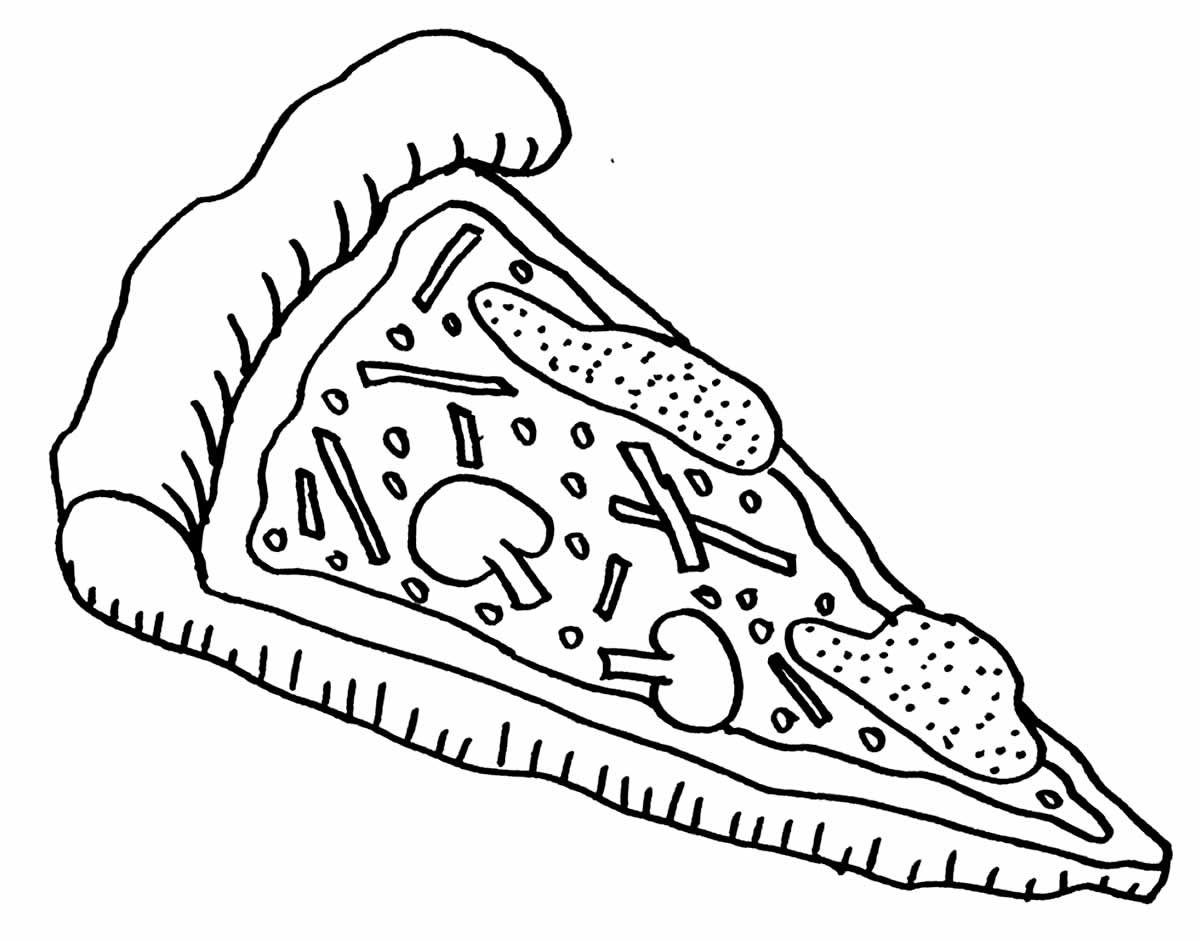 Desenhos Pizza Colorir