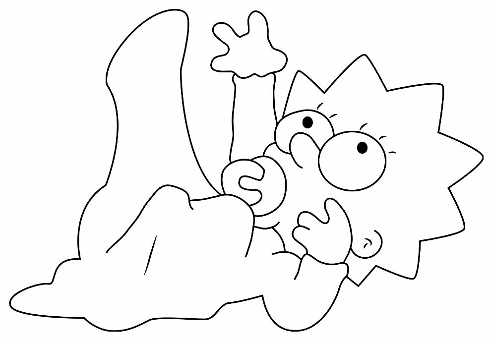 Simpsons para colorir e pintar