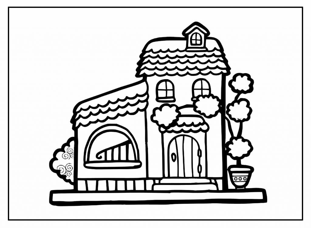 Desenho para colorir Casa