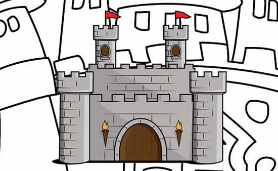 Castelos Colorir