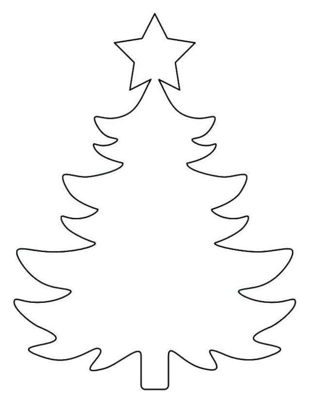 desenhos de árvore de natal para colorir