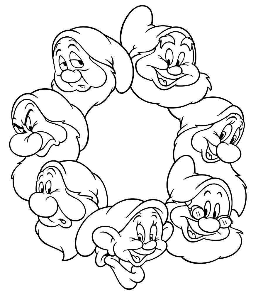 30+ Desenhos da Branca de Neve para colorir - Como fazer em casa