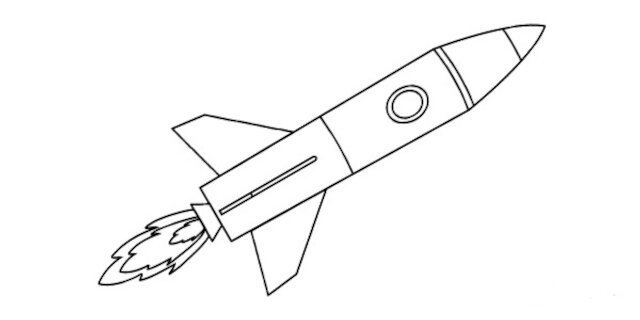 desenhos de foguete para colorir