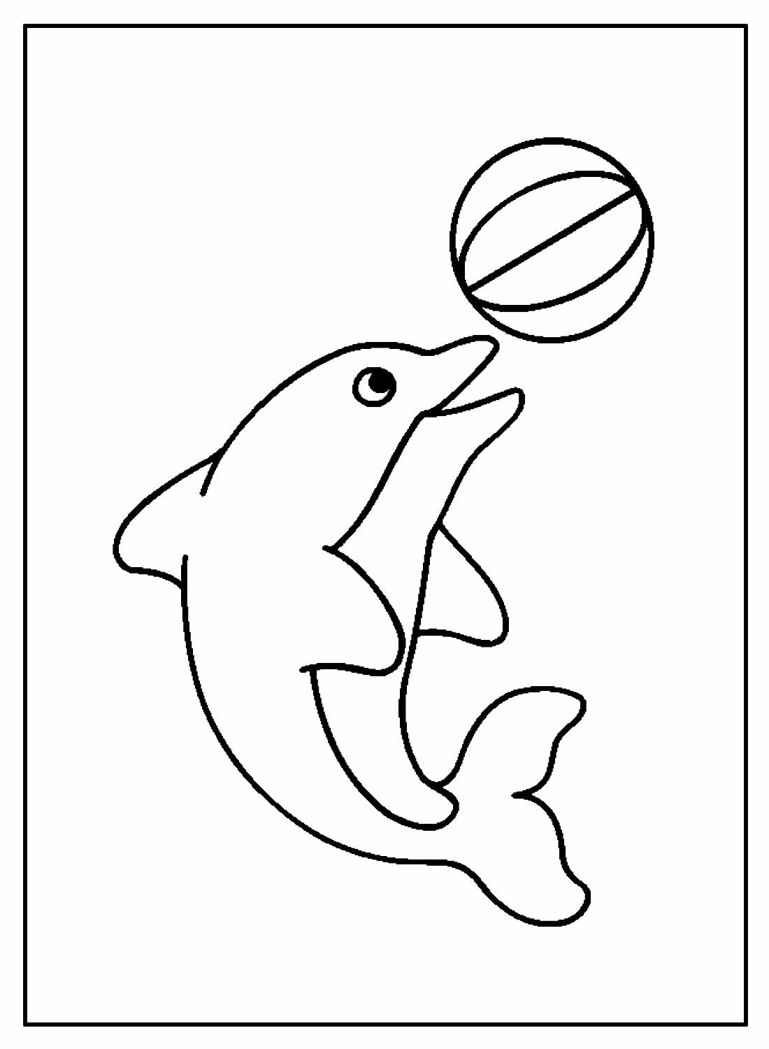 Desenhos para pintar Golfinho