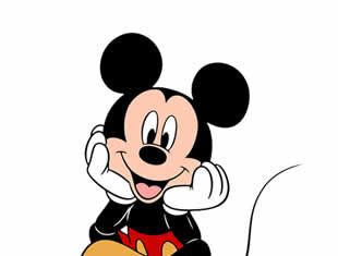 Desenhos para pintar de Mickey Mouse