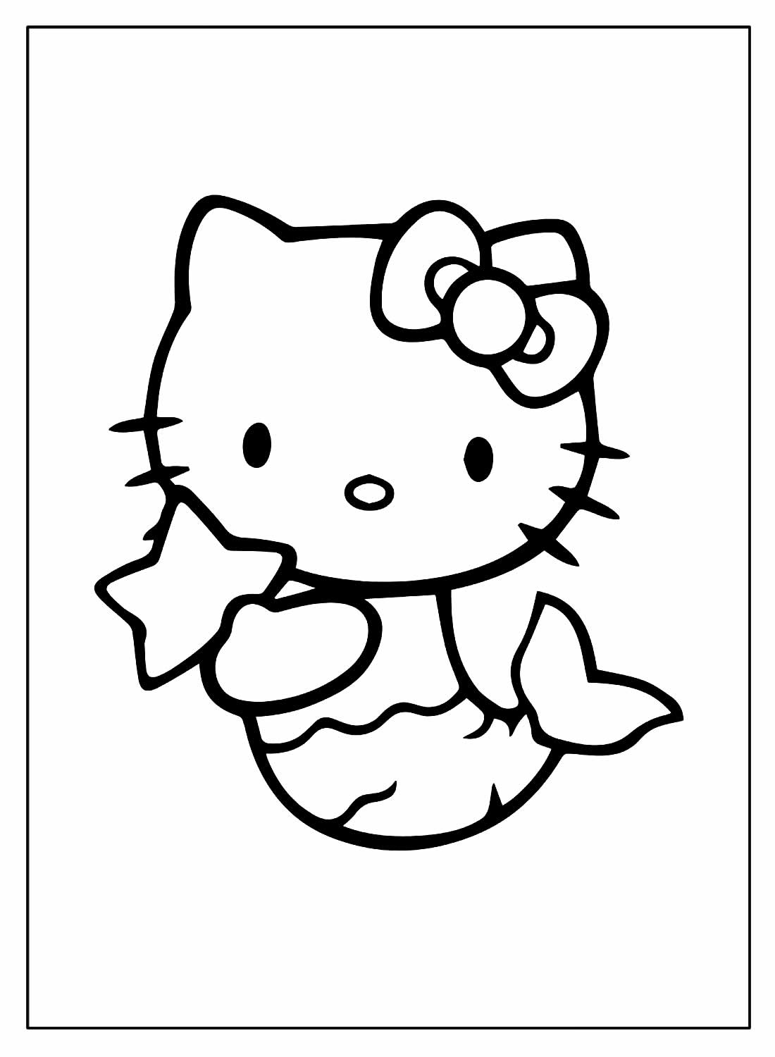 Desenhos Hello Kitty para colorir