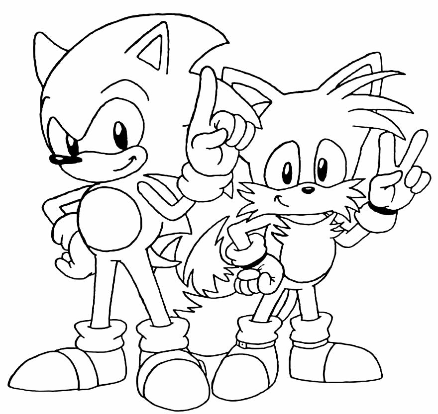 Desenhos Sonic para colorir