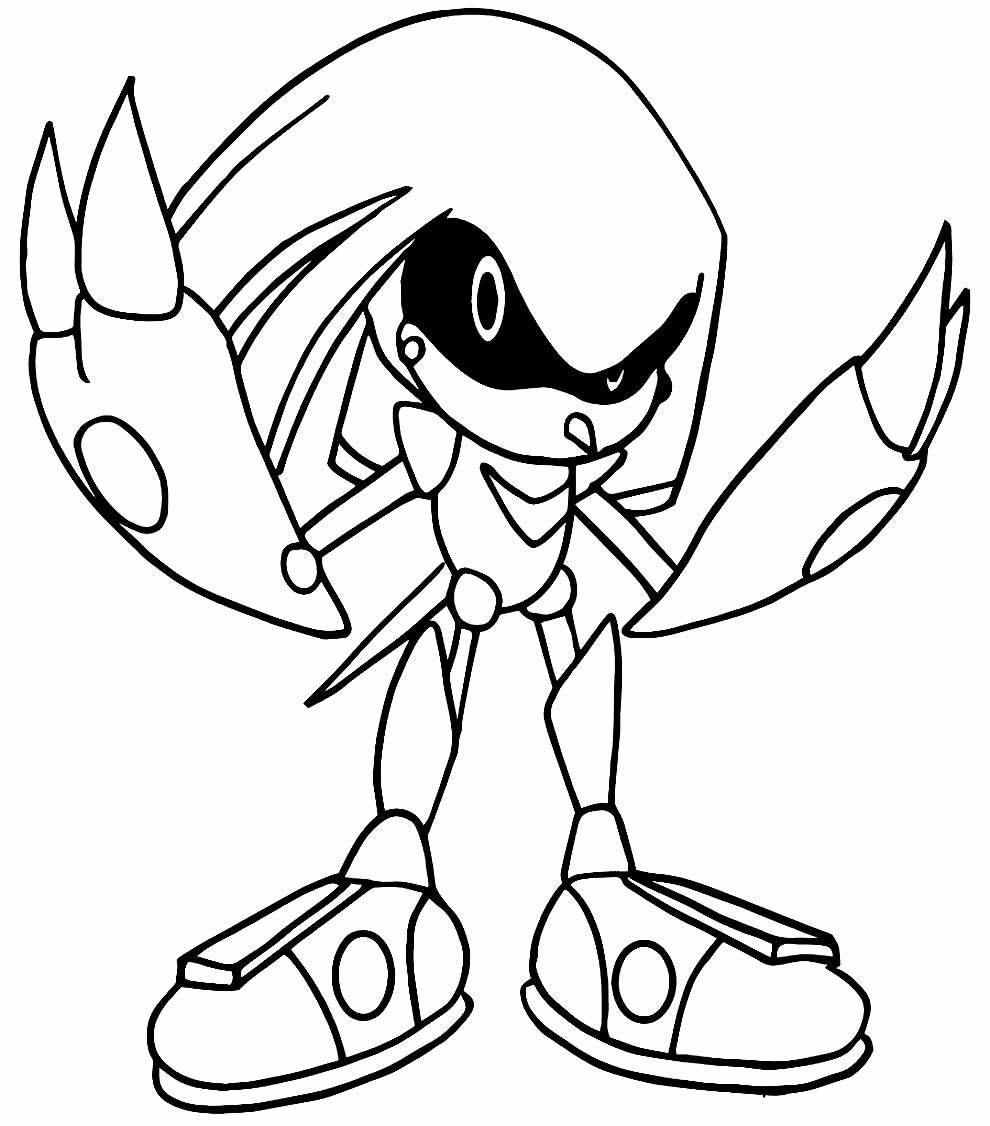 Desenho Sonic para colorir
