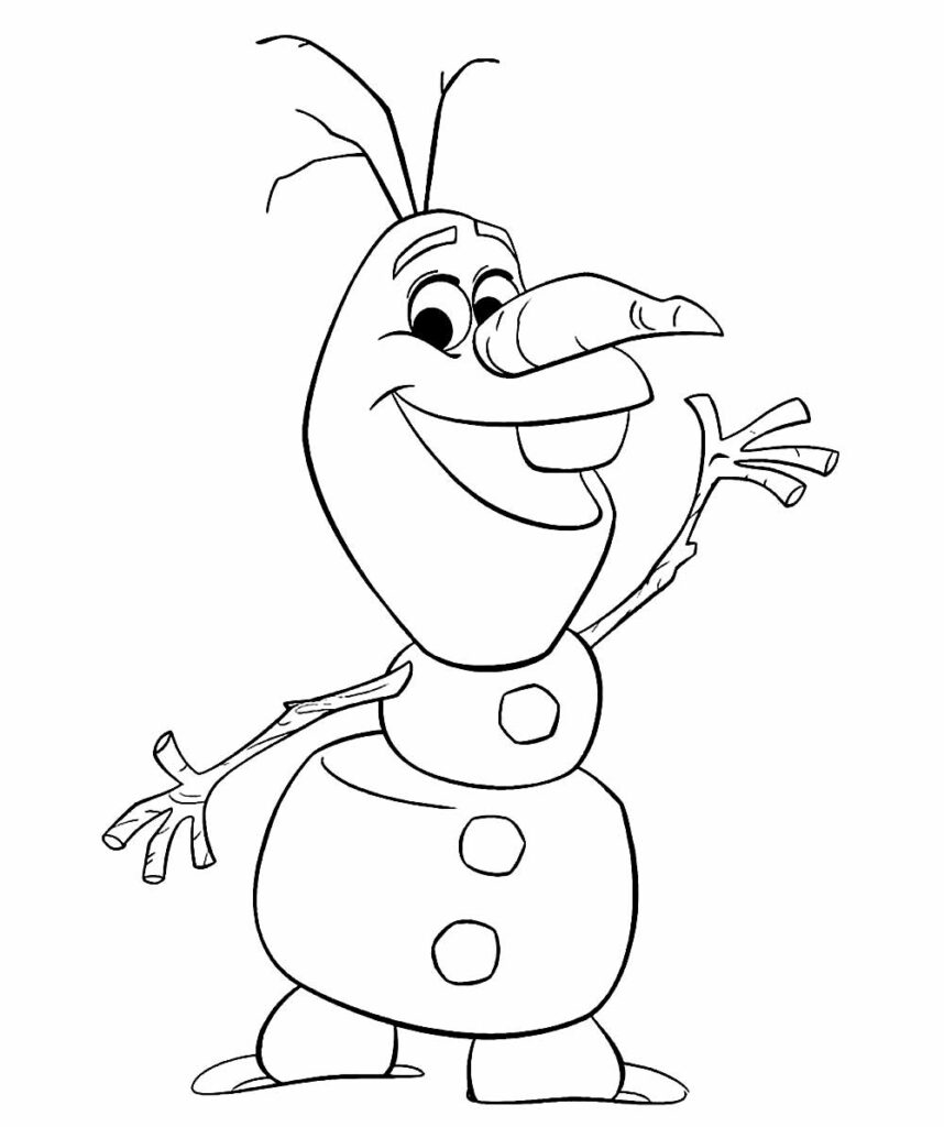 Olaf para colorir