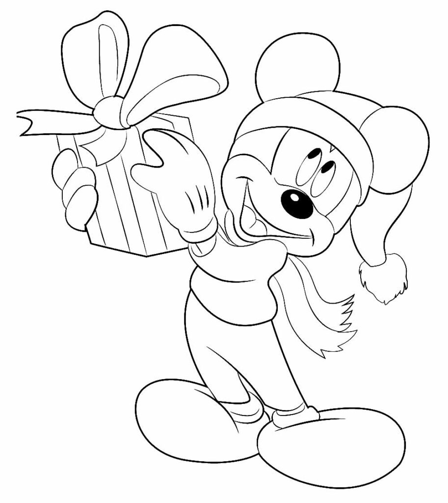 Mickey Natal Colorir Desenhos